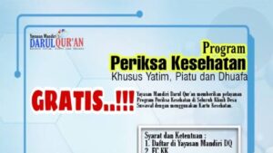 Read more about the article PROGRAM KESEHATAN GRATIS KHUSUS YATIM