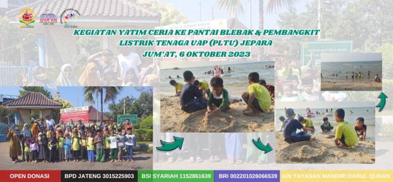 Read more about the article Kegiatan Yatim Ceria Di Pantai Blebak & Pembangkit Listrik Tenaga Uap (PLTU) Jepara