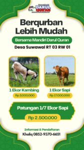Read more about the article Keutamaan Berkurban di Yayasan Yatim Mandiri Darul Quran: Hadiah Terindah untuk Mereka yang Tak Pernah Meminta