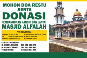 Read more about the article Mari Bantu Pembangunan Kanopi dan Lantai Masjid Al Falah Kami!